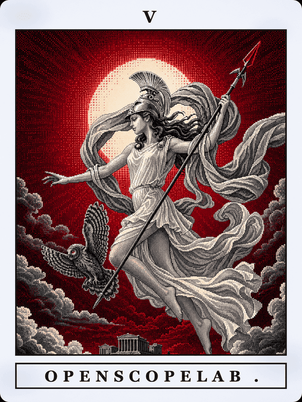 Carte tarot pixel art V — OPENSCOPELAB.COM, le site du média OPEN SCOPE